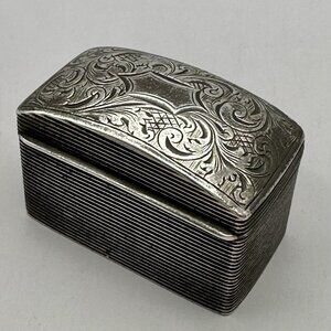 English Georgian Silver Snuff Box Matthew Linwood Birmingham c.1800s NO Monogram